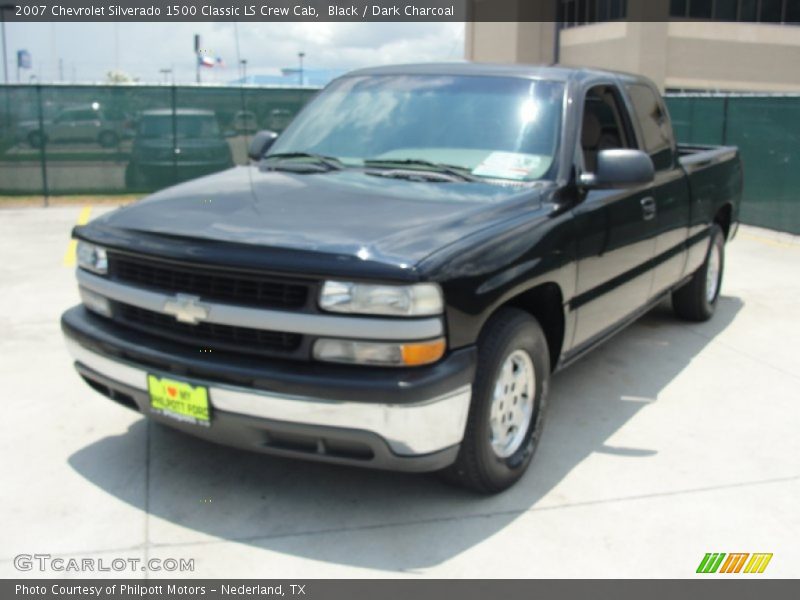 Black / Dark Charcoal 2007 Chevrolet Silverado 1500 Classic LS Crew Cab