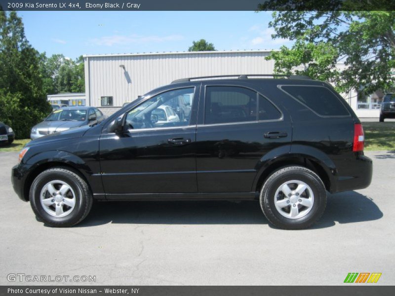 Ebony Black / Gray 2009 Kia Sorento LX 4x4