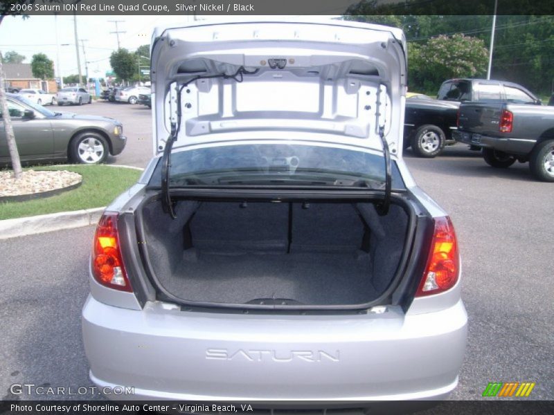 Silver Nickel / Black 2006 Saturn ION Red Line Quad Coupe