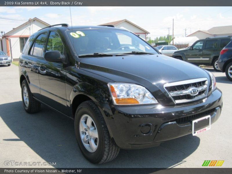 Ebony Black / Gray 2009 Kia Sorento LX 4x4