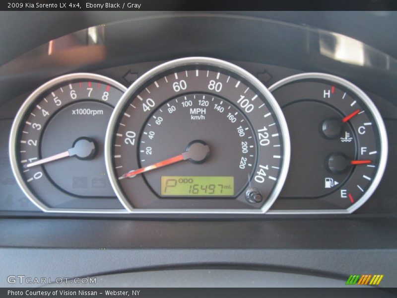Ebony Black / Gray 2009 Kia Sorento LX 4x4