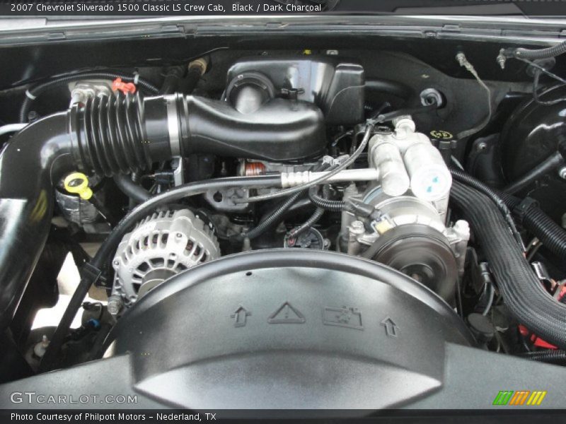 Black / Dark Charcoal 2007 Chevrolet Silverado 1500 Classic LS Crew Cab