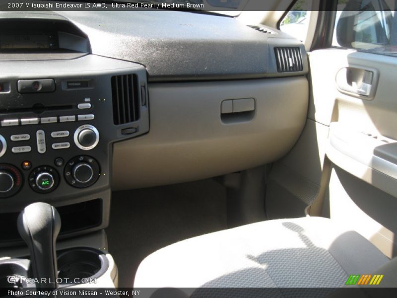Ultra Red Pearl / Medium Brown 2007 Mitsubishi Endeavor LS AWD