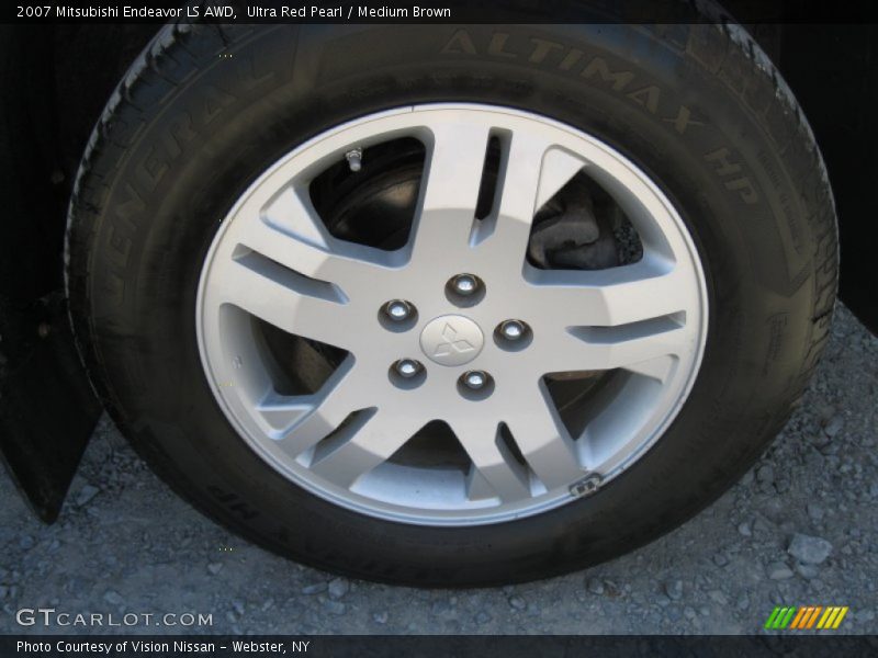 Ultra Red Pearl / Medium Brown 2007 Mitsubishi Endeavor LS AWD