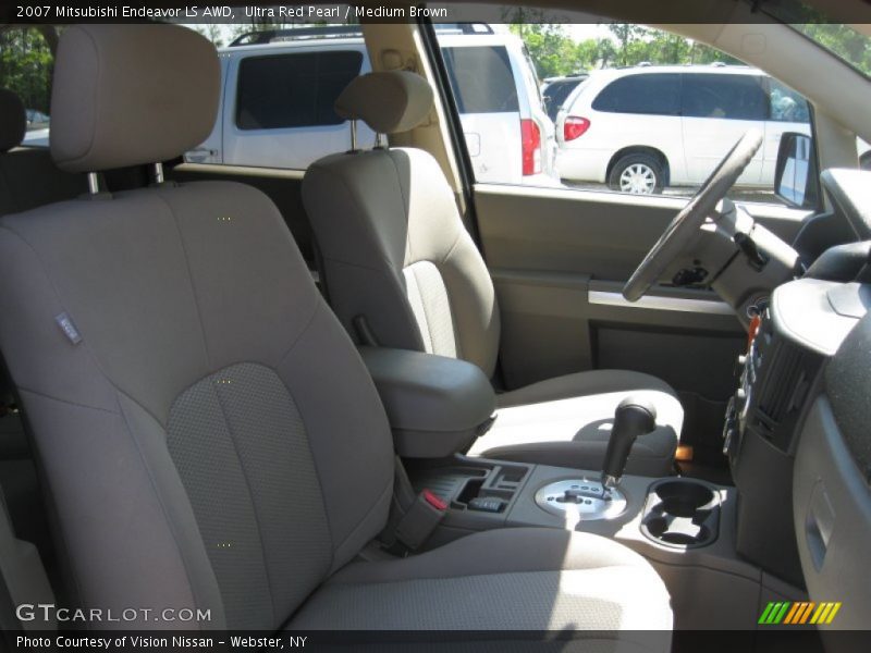 Ultra Red Pearl / Medium Brown 2007 Mitsubishi Endeavor LS AWD