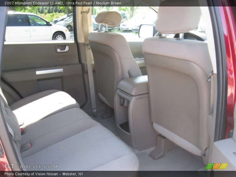 Ultra Red Pearl / Medium Brown 2007 Mitsubishi Endeavor LS AWD