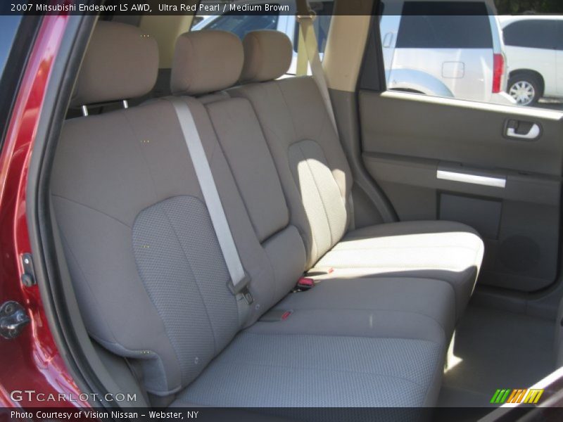 Ultra Red Pearl / Medium Brown 2007 Mitsubishi Endeavor LS AWD