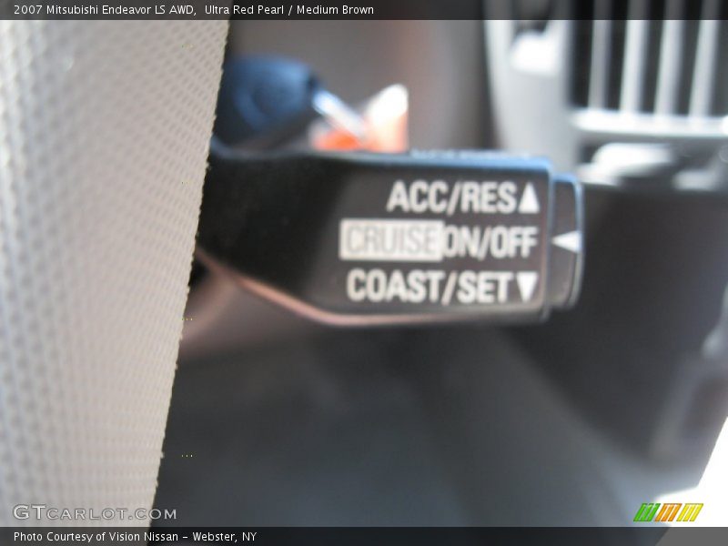 Ultra Red Pearl / Medium Brown 2007 Mitsubishi Endeavor LS AWD