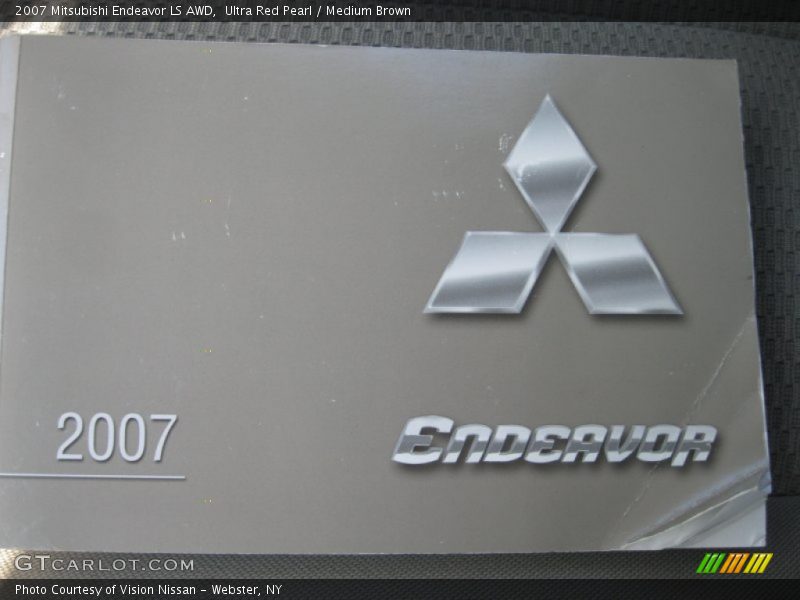 Ultra Red Pearl / Medium Brown 2007 Mitsubishi Endeavor LS AWD