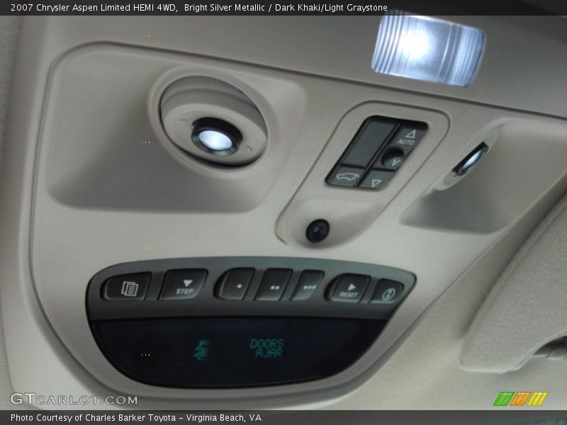Bright Silver Metallic / Dark Khaki/Light Graystone 2007 Chrysler Aspen Limited HEMI 4WD