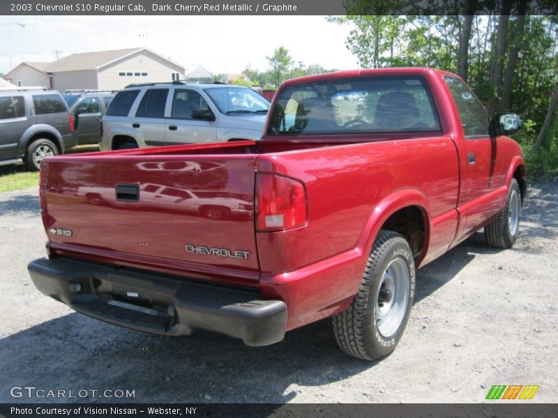 Dark Cherry Red Metallic / Graphite 2003 Chevrolet S10 Regular Cab