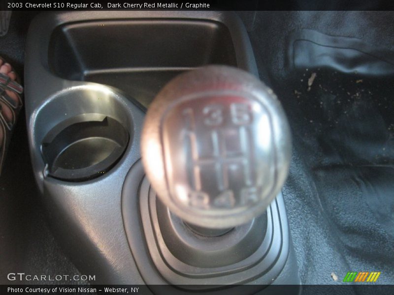 Dark Cherry Red Metallic / Graphite 2003 Chevrolet S10 Regular Cab