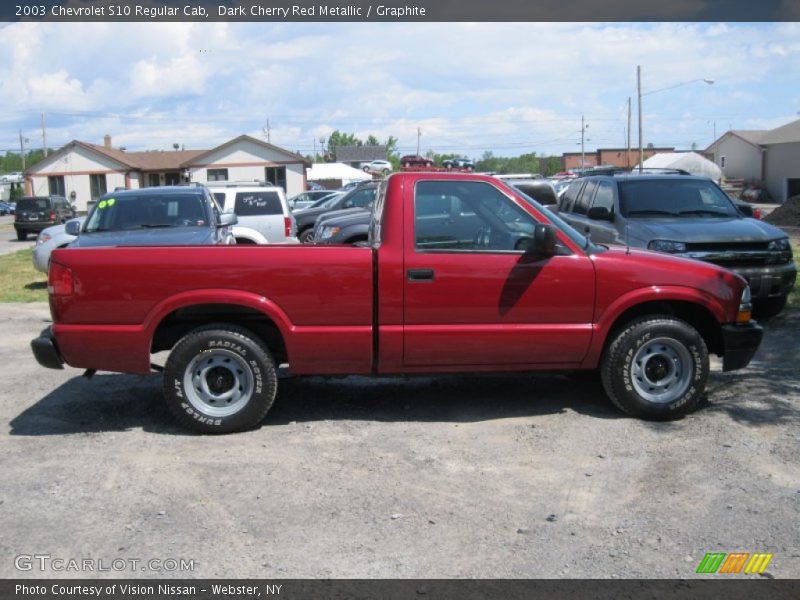 Dark Cherry Red Metallic / Graphite 2003 Chevrolet S10 Regular Cab