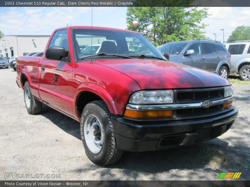 Dark Cherry Red Metallic / Graphite 2003 Chevrolet S10 Regular Cab