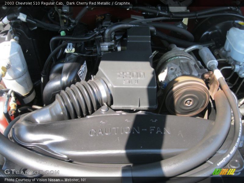 Dark Cherry Red Metallic / Graphite 2003 Chevrolet S10 Regular Cab