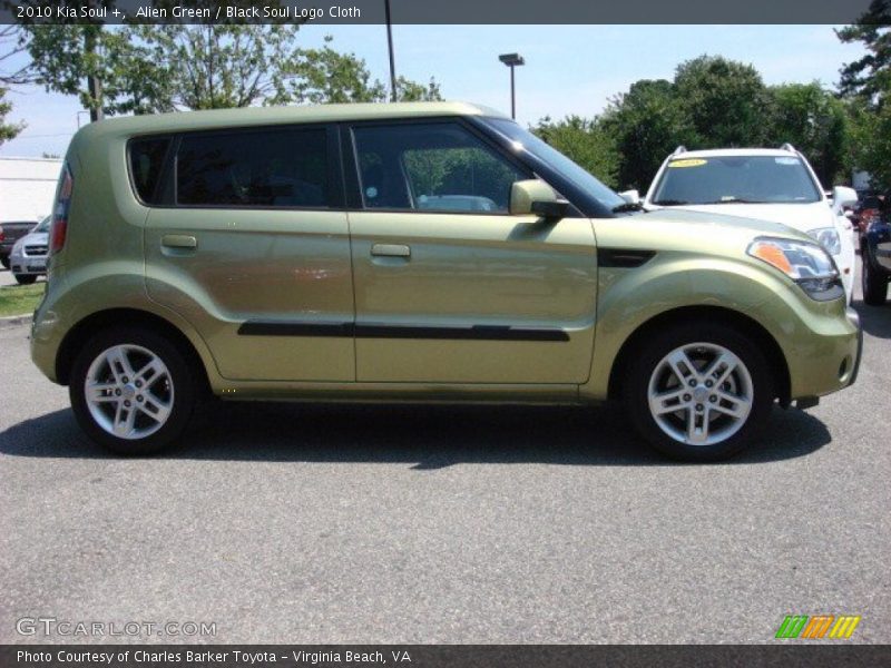 Alien Green / Black Soul Logo Cloth 2010 Kia Soul +