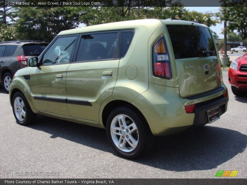 Alien Green / Black Soul Logo Cloth 2010 Kia Soul +