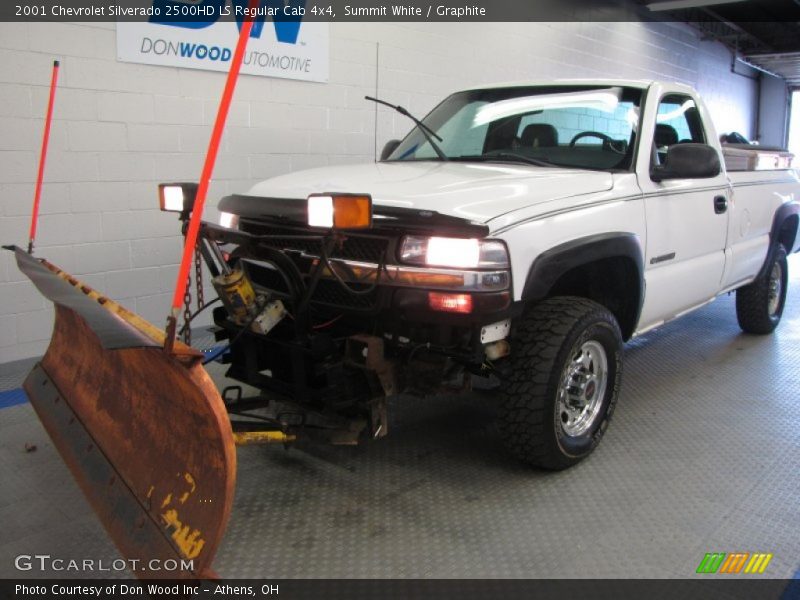Summit White / Graphite 2001 Chevrolet Silverado 2500HD LS Regular Cab 4x4