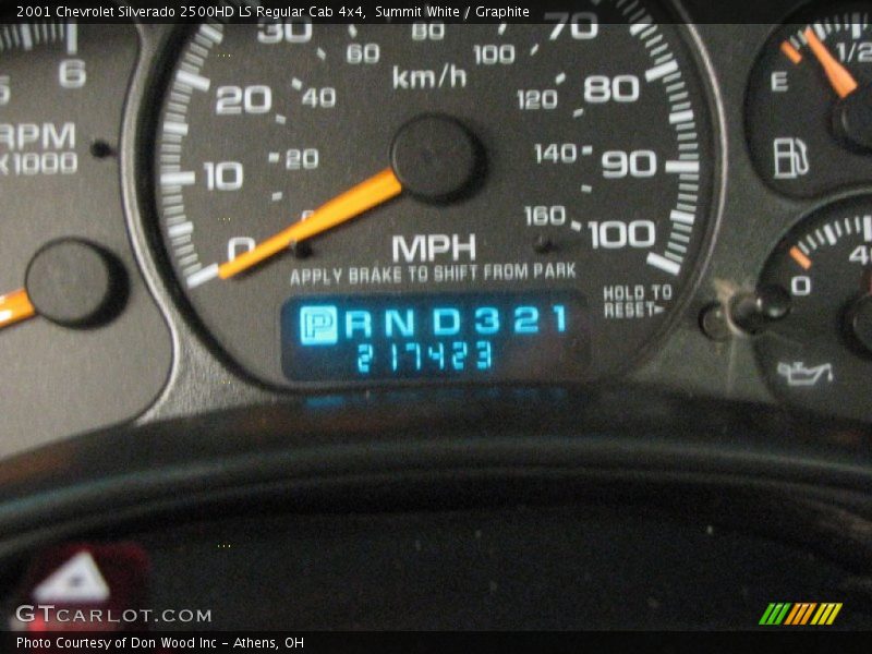 Summit White / Graphite 2001 Chevrolet Silverado 2500HD LS Regular Cab 4x4