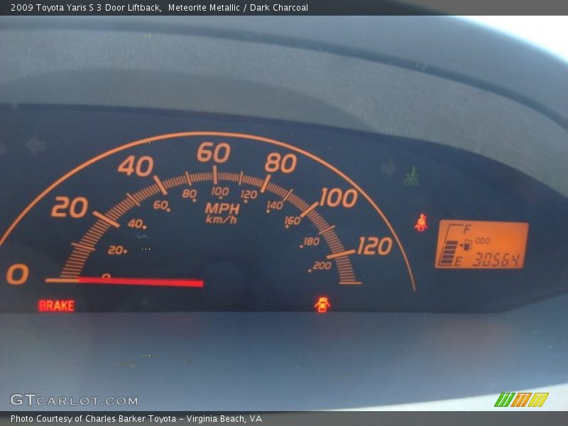 Meteorite Metallic / Dark Charcoal 2009 Toyota Yaris S 3 Door Liftback