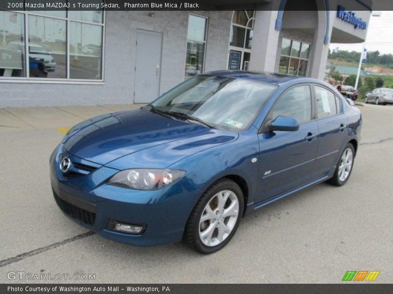Phantom Blue Mica / Black 2008 Mazda MAZDA3 s Touring Sedan