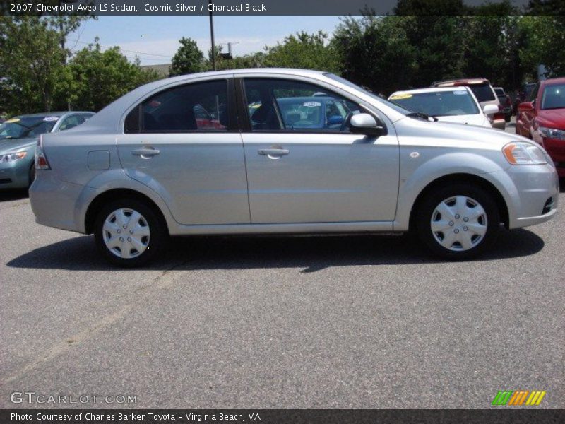 Cosmic Silver / Charcoal Black 2007 Chevrolet Aveo LS Sedan