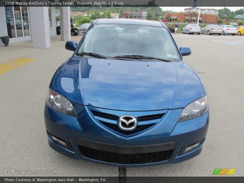 Phantom Blue Mica / Black 2008 Mazda MAZDA3 s Touring Sedan