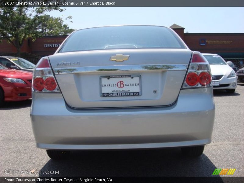 Cosmic Silver / Charcoal Black 2007 Chevrolet Aveo LS Sedan