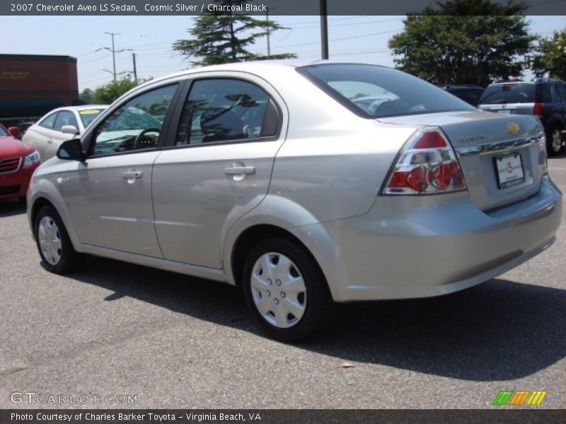 Cosmic Silver / Charcoal Black 2007 Chevrolet Aveo LS Sedan