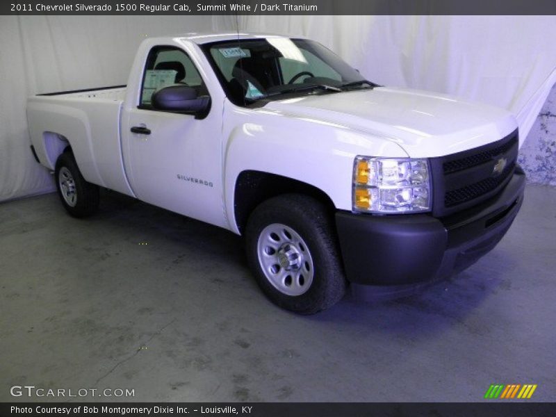 Summit White / Dark Titanium 2011 Chevrolet Silverado 1500 Regular Cab