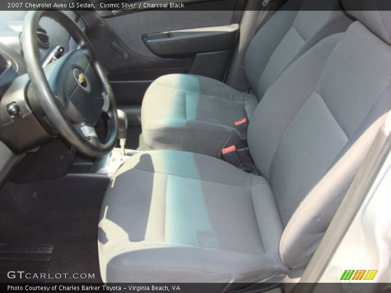 Cosmic Silver / Charcoal Black 2007 Chevrolet Aveo LS Sedan
