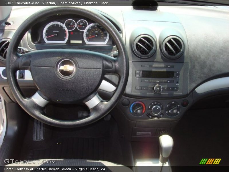Cosmic Silver / Charcoal Black 2007 Chevrolet Aveo LS Sedan