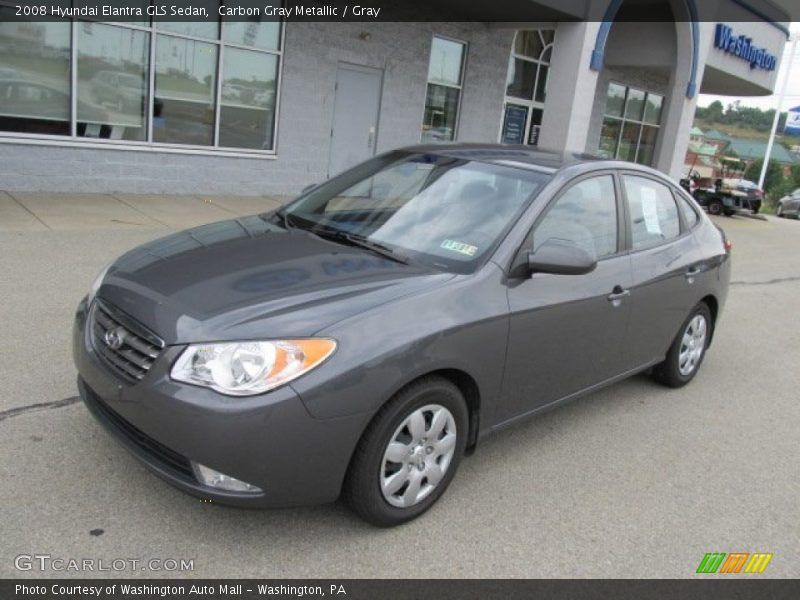Carbon Gray Metallic / Gray 2008 Hyundai Elantra GLS Sedan