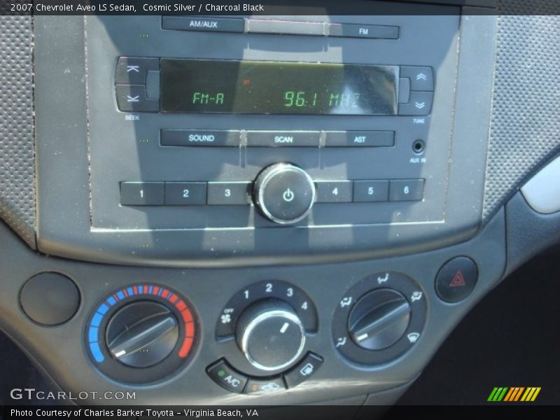 Cosmic Silver / Charcoal Black 2007 Chevrolet Aveo LS Sedan