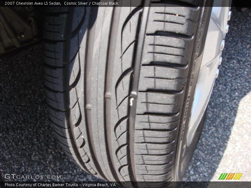 Cosmic Silver / Charcoal Black 2007 Chevrolet Aveo LS Sedan