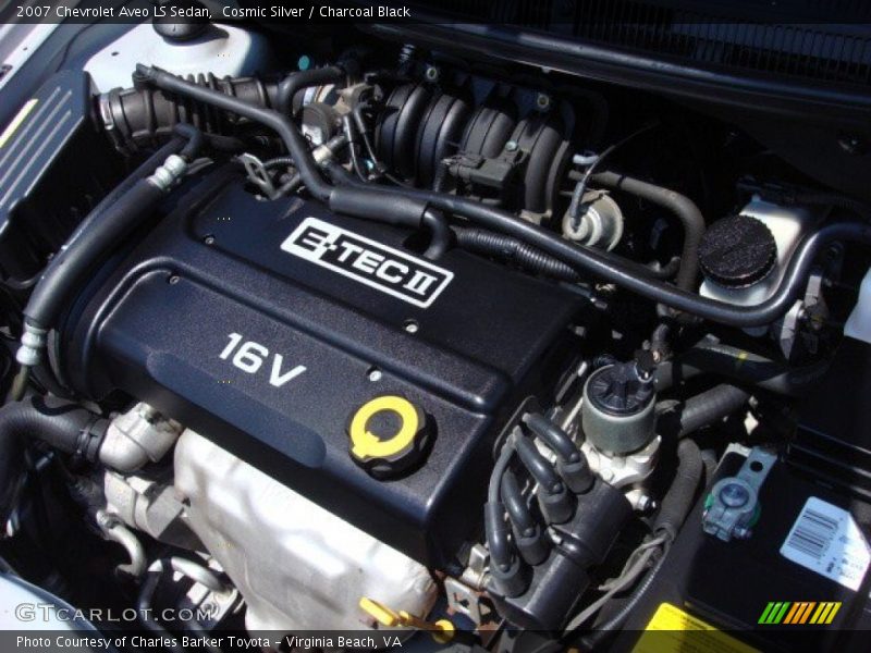Cosmic Silver / Charcoal Black 2007 Chevrolet Aveo LS Sedan
