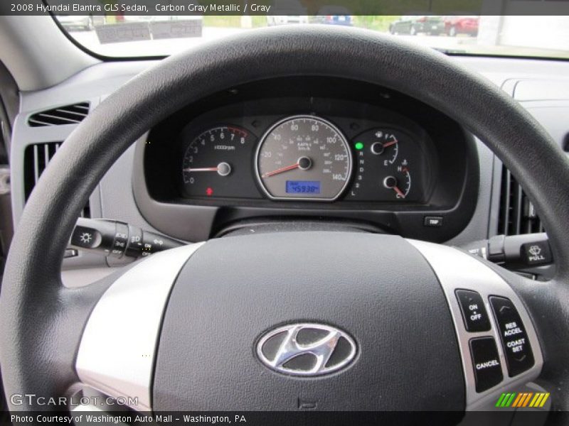 Carbon Gray Metallic / Gray 2008 Hyundai Elantra GLS Sedan