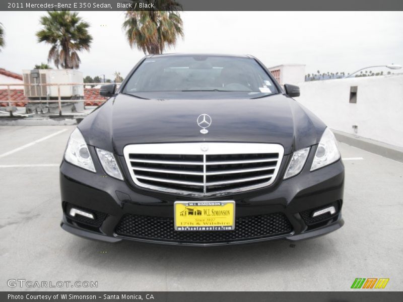 Black / Black 2011 Mercedes-Benz E 350 Sedan