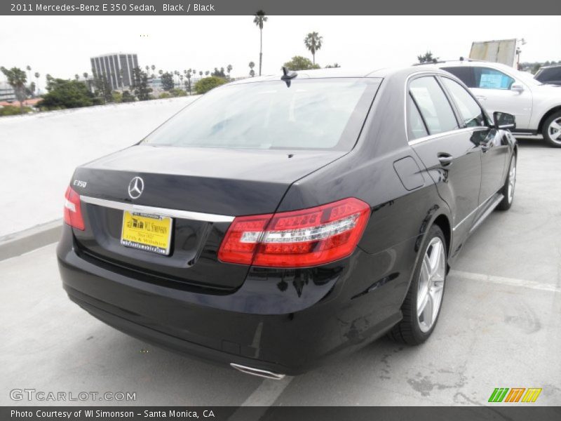 Black / Black 2011 Mercedes-Benz E 350 Sedan