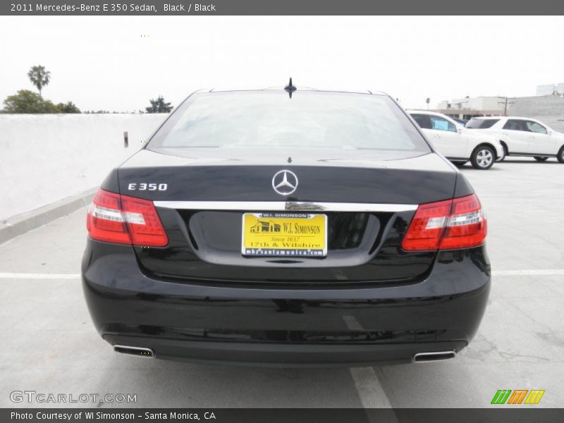 Black / Black 2011 Mercedes-Benz E 350 Sedan