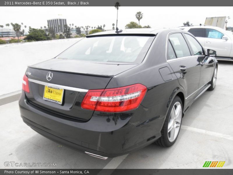 Black / Black 2011 Mercedes-Benz E 350 Sedan