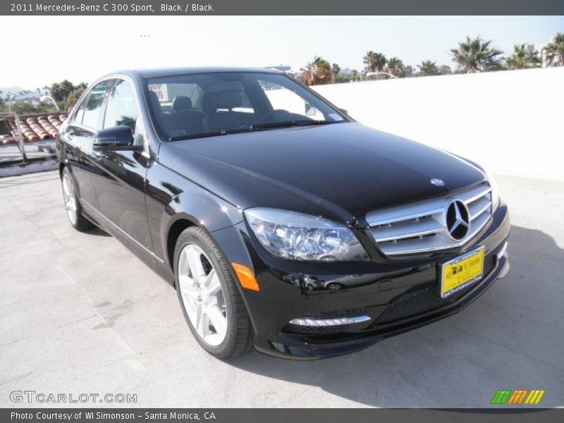 Black / Black 2011 Mercedes-Benz C 300 Sport