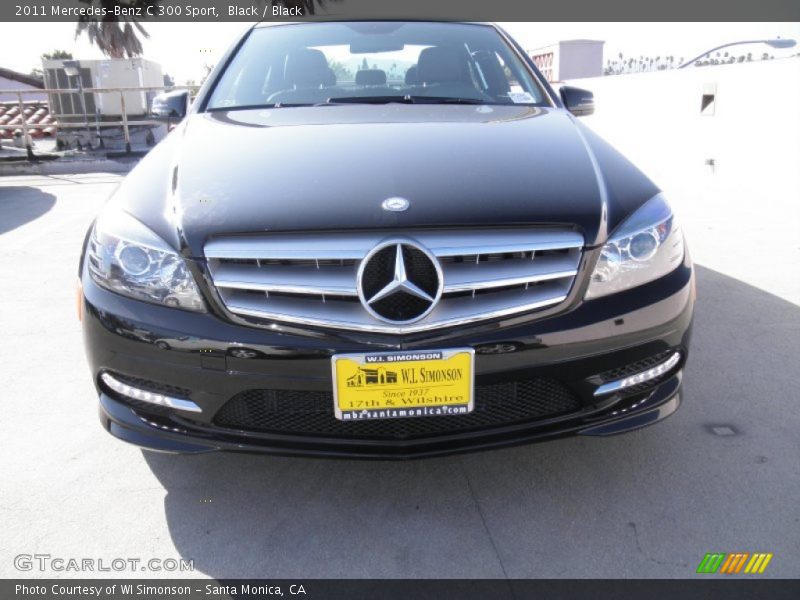 Black / Black 2011 Mercedes-Benz C 300 Sport