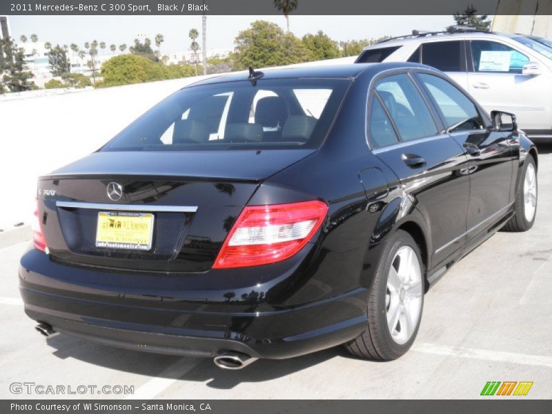 Black / Black 2011 Mercedes-Benz C 300 Sport