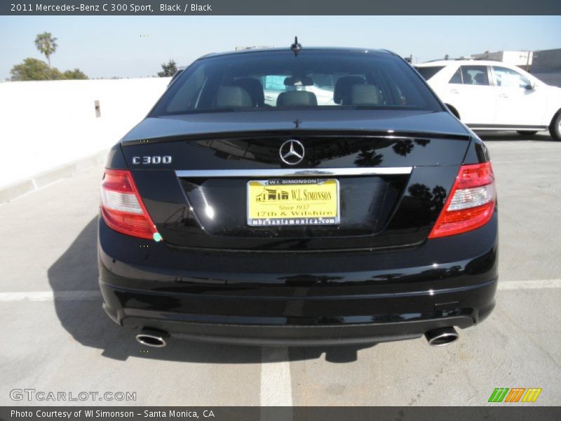 Black / Black 2011 Mercedes-Benz C 300 Sport