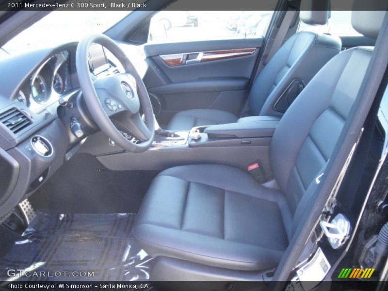Black / Black 2011 Mercedes-Benz C 300 Sport