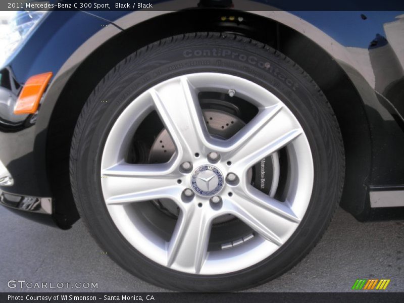 Black / Black 2011 Mercedes-Benz C 300 Sport