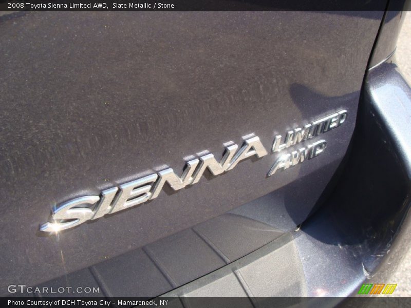 Slate Metallic / Stone 2008 Toyota Sienna Limited AWD