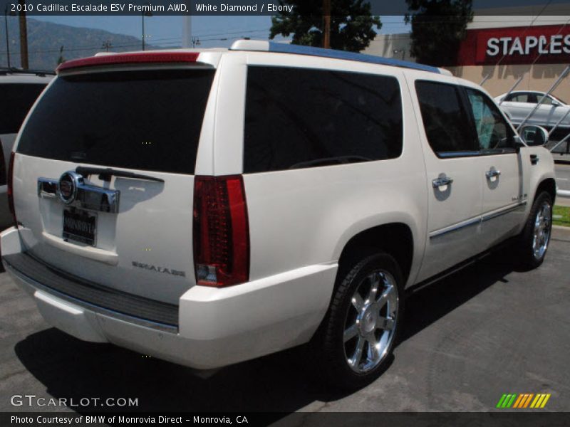 White Diamond / Ebony 2010 Cadillac Escalade ESV Premium AWD