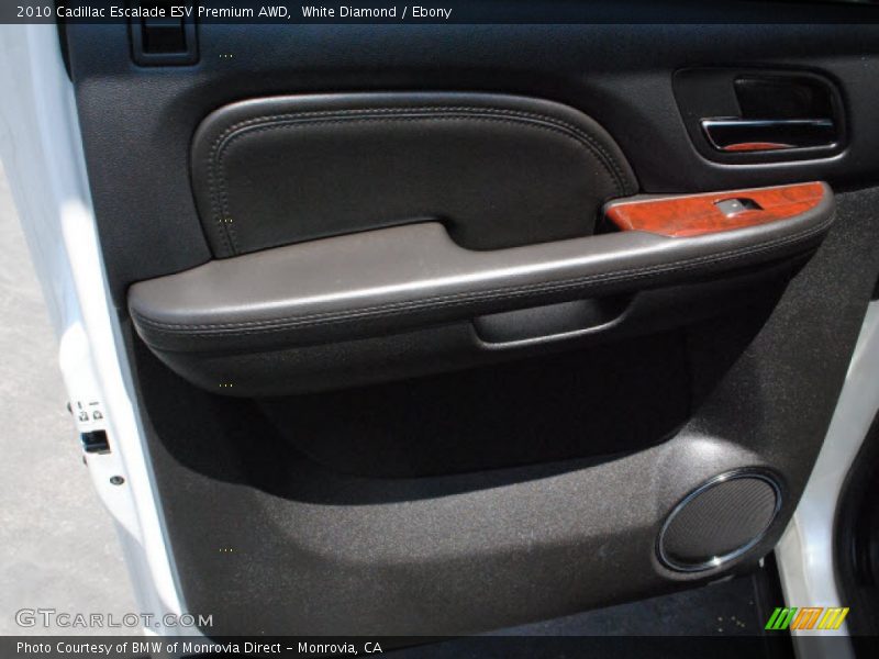 White Diamond / Ebony 2010 Cadillac Escalade ESV Premium AWD
